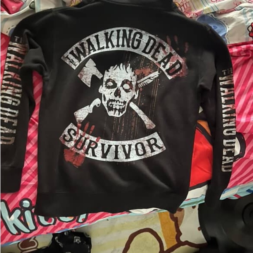 Black The Walking Dead Hoodie - Picture 2 of 2